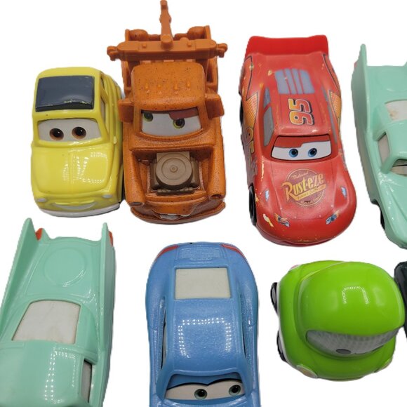 8 Fun Comic Hard Plastic Car Toys  Disney & Pixer Diecast - Picture 3 of 7